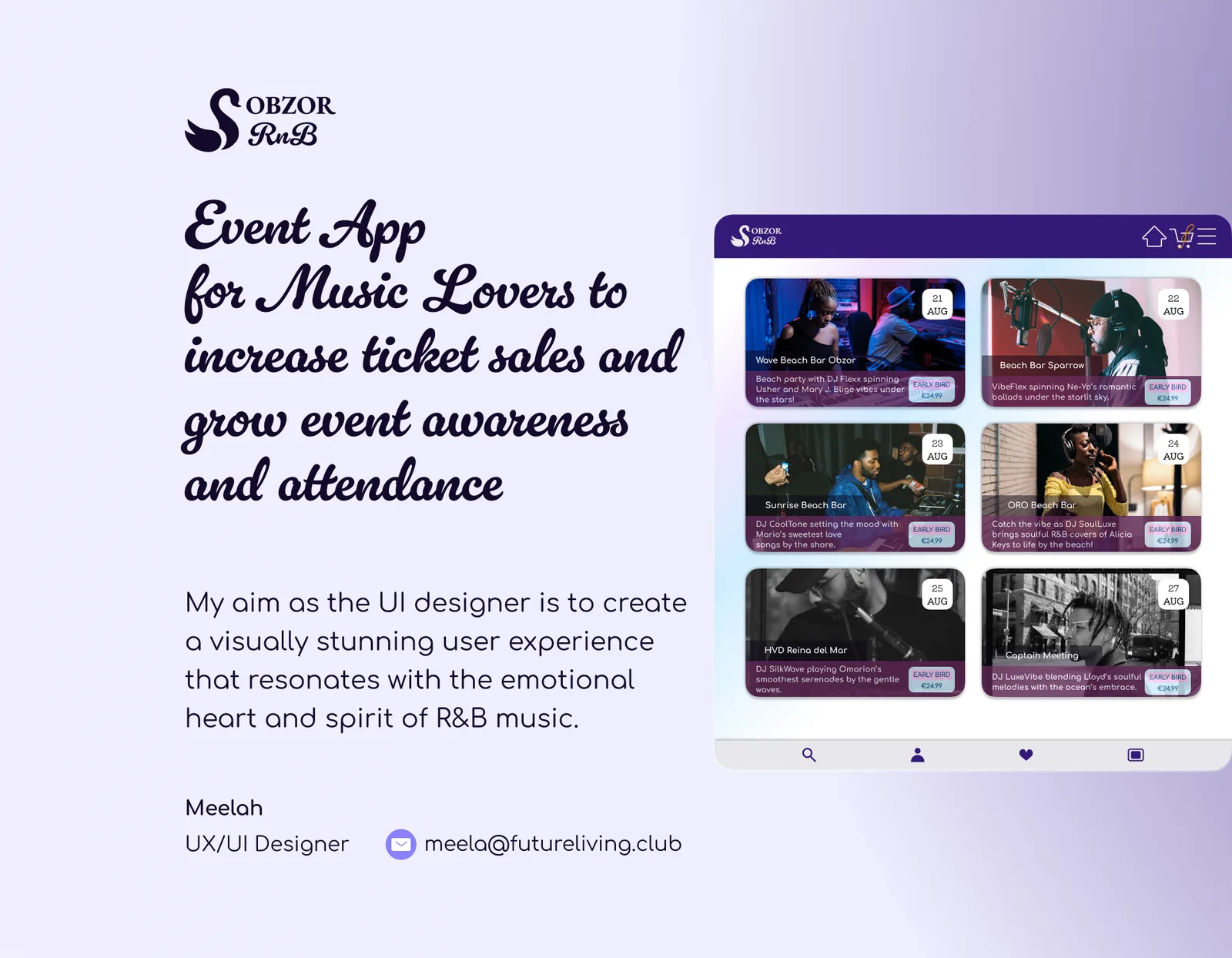 Showcase events project