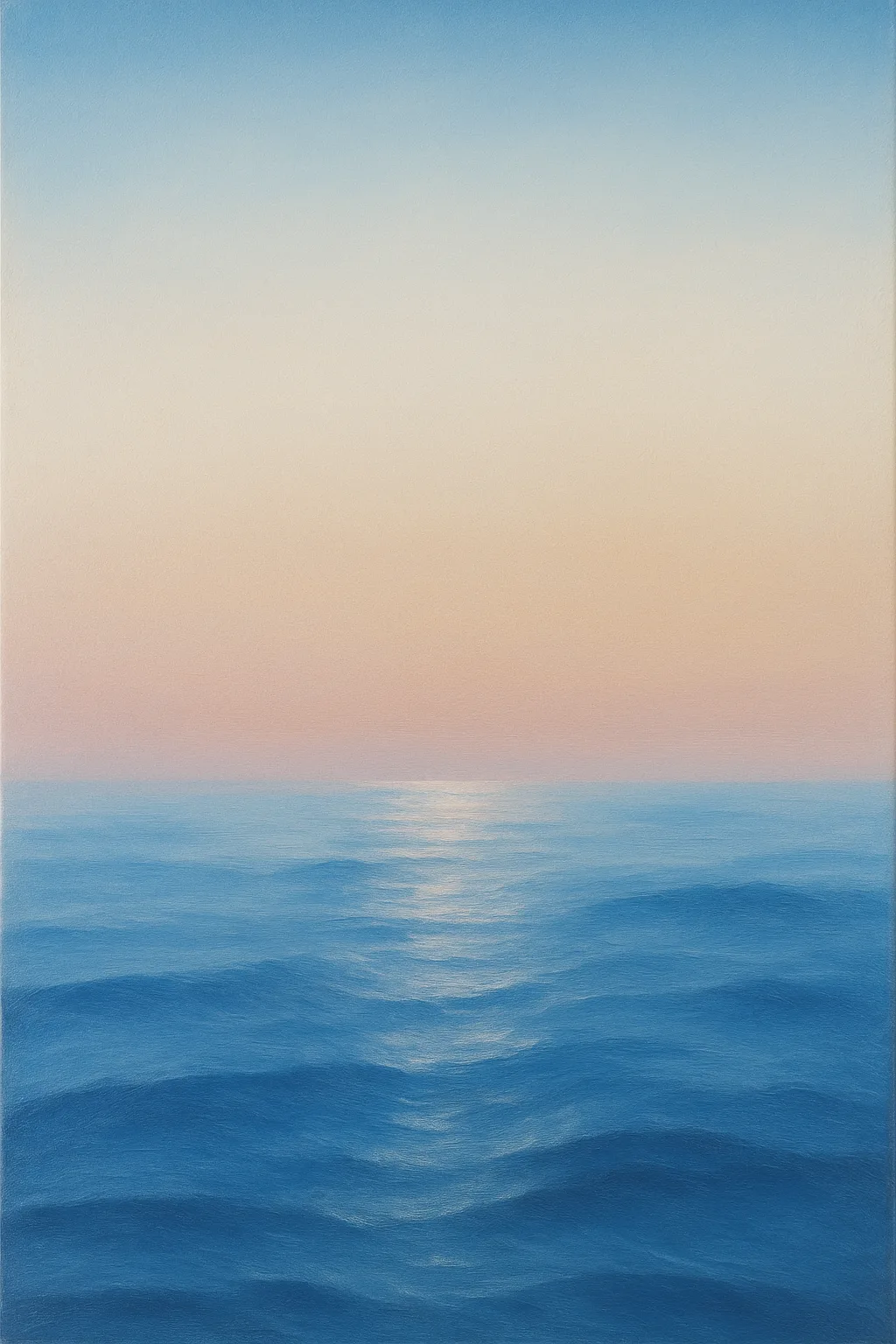 Finished seascape painting